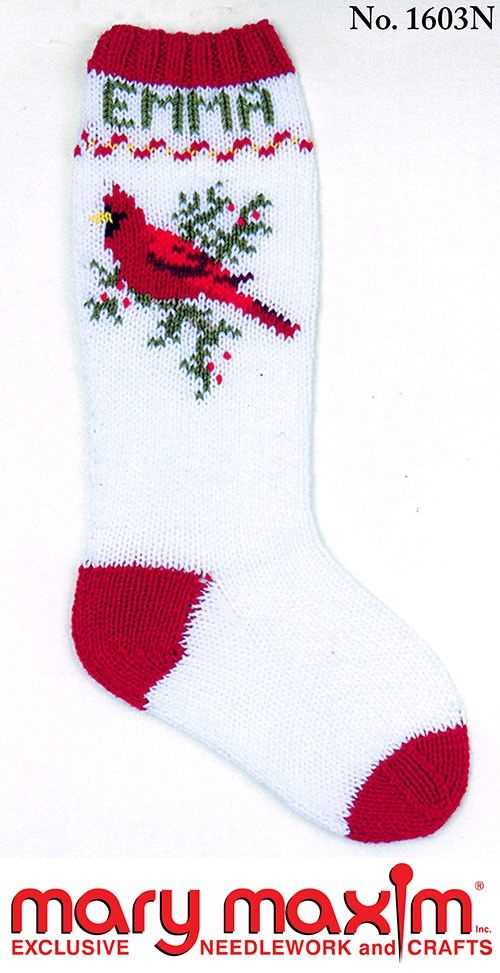 Mary maxim knitted christmas stocking patterns