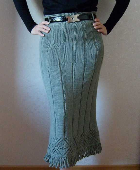 Maxi skirt knitting pattern