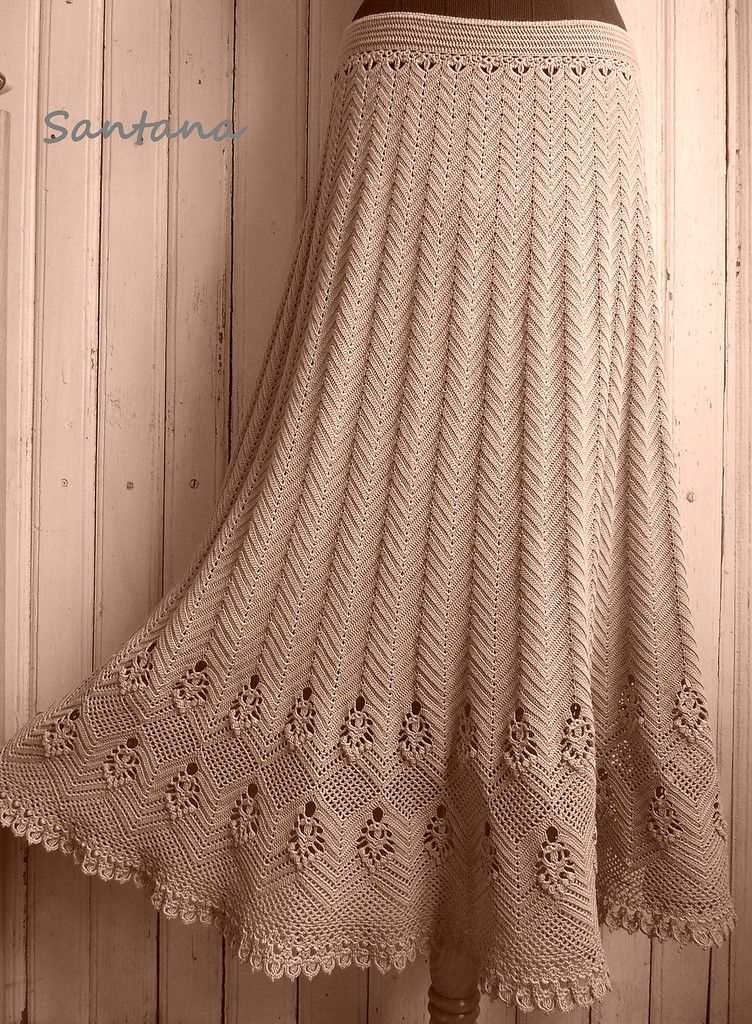 Maxi skirt knitting pattern