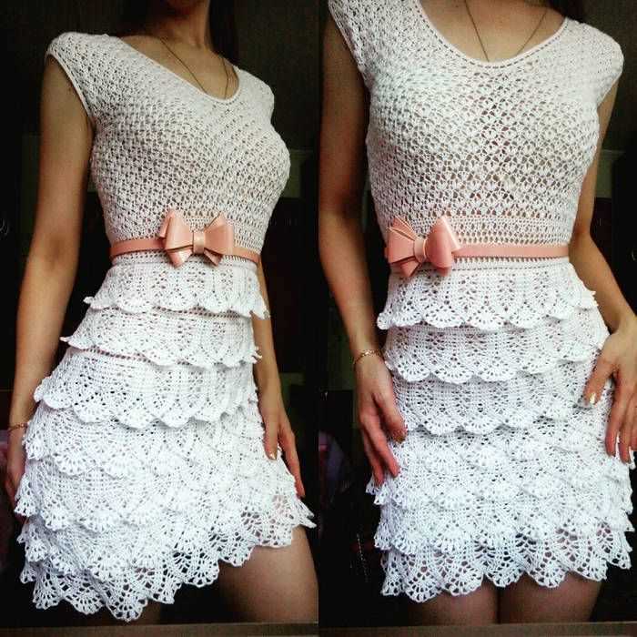 Lace dress knitting pattern