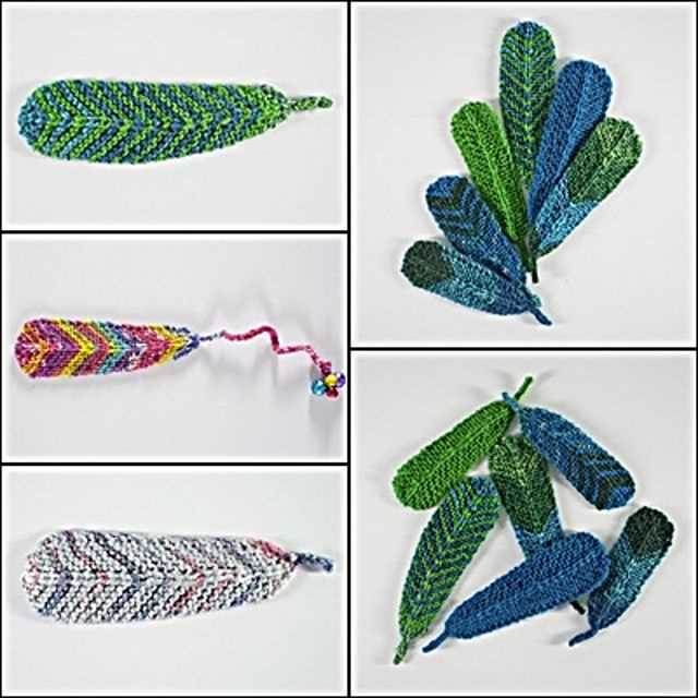 Free feather knitting pattern