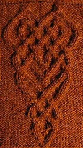 Celtic knot knitting pattern