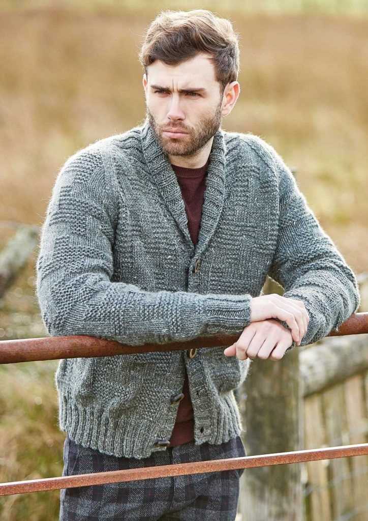 Men's cardigan knitting pattern