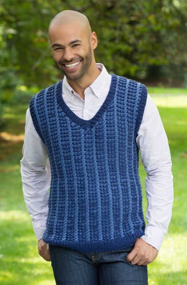 Men's knit vest pattern free