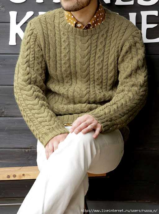 Men's cable knit sweater pattern free