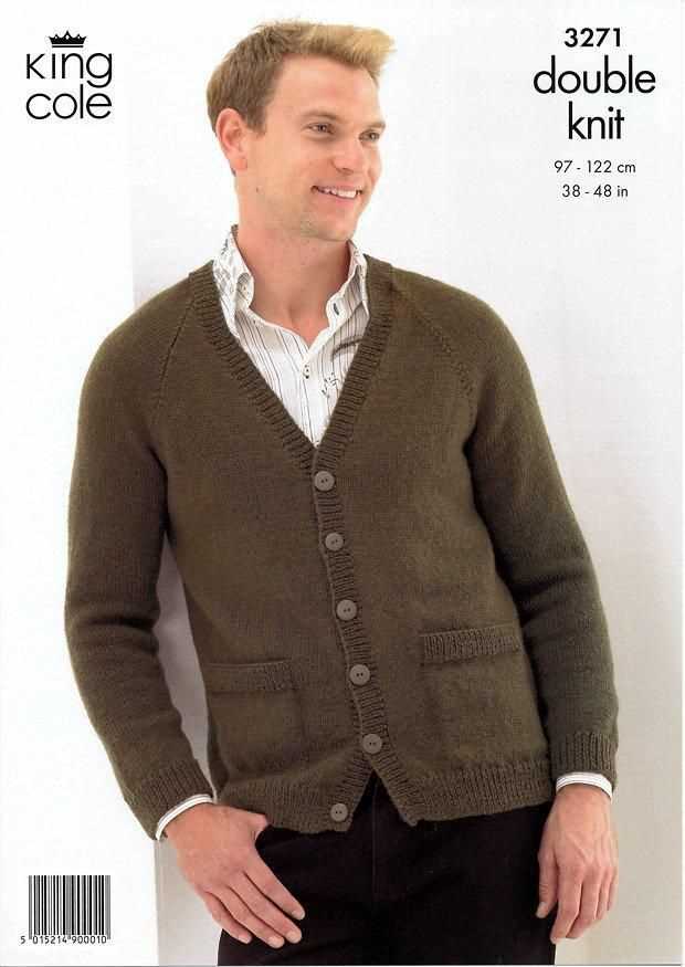 Men's cardigan knitting pattern