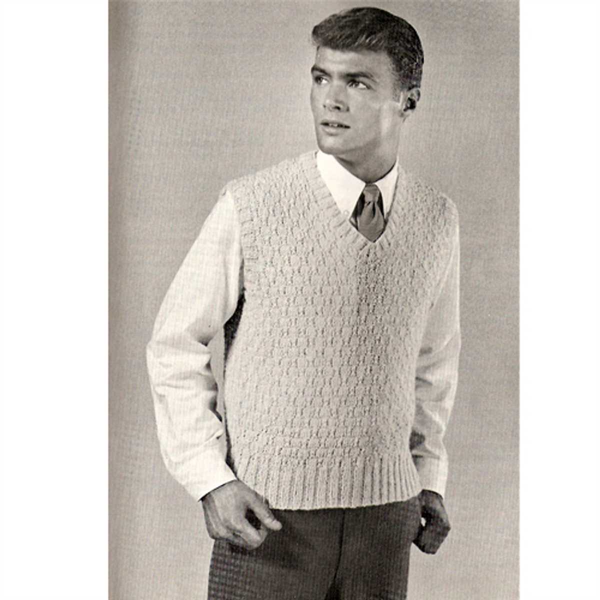 Men's knit vest pattern free