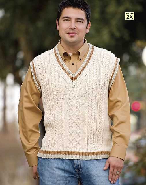 Men's knit vest pattern free