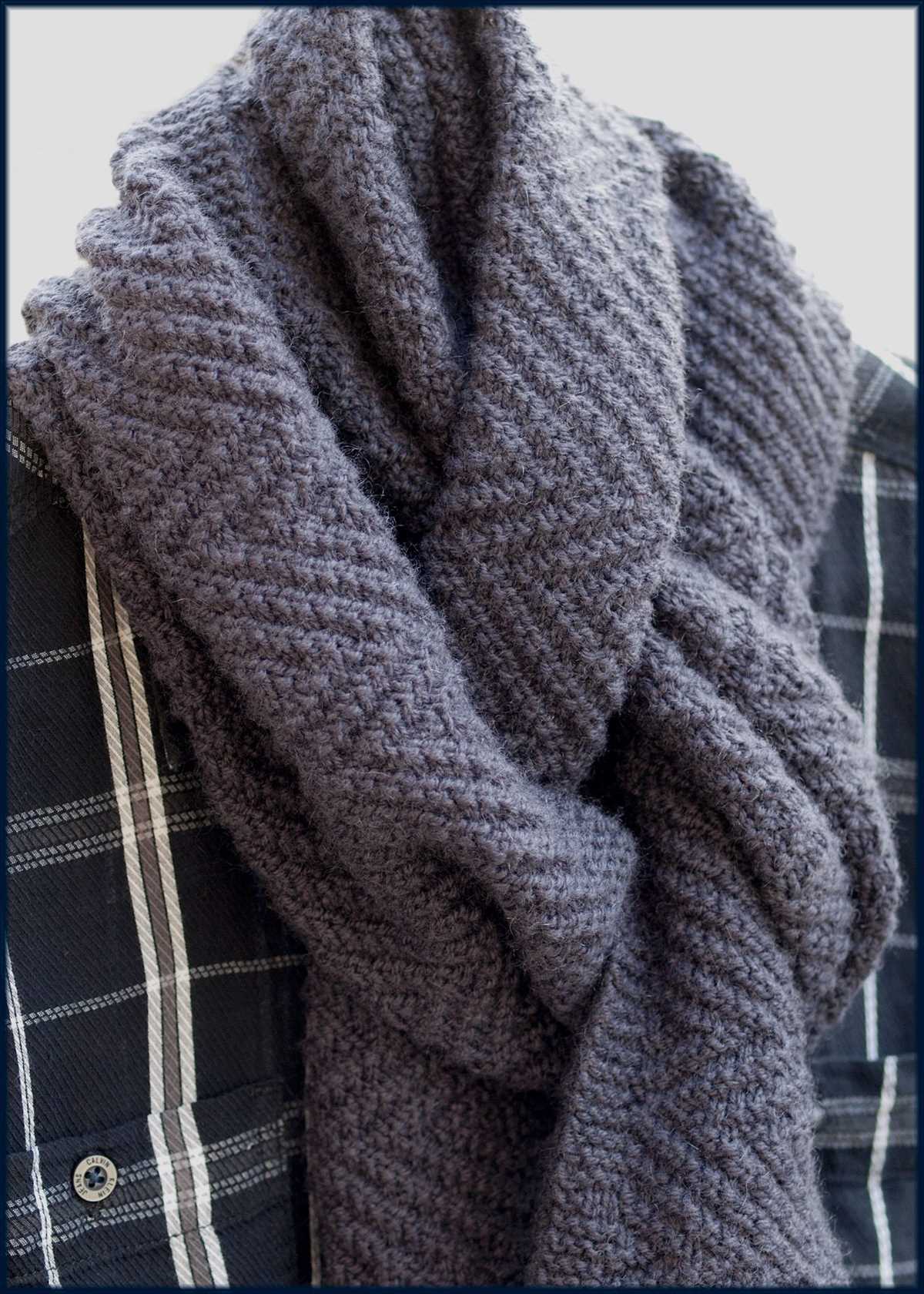 Men's scarf knitting pattern ravelry