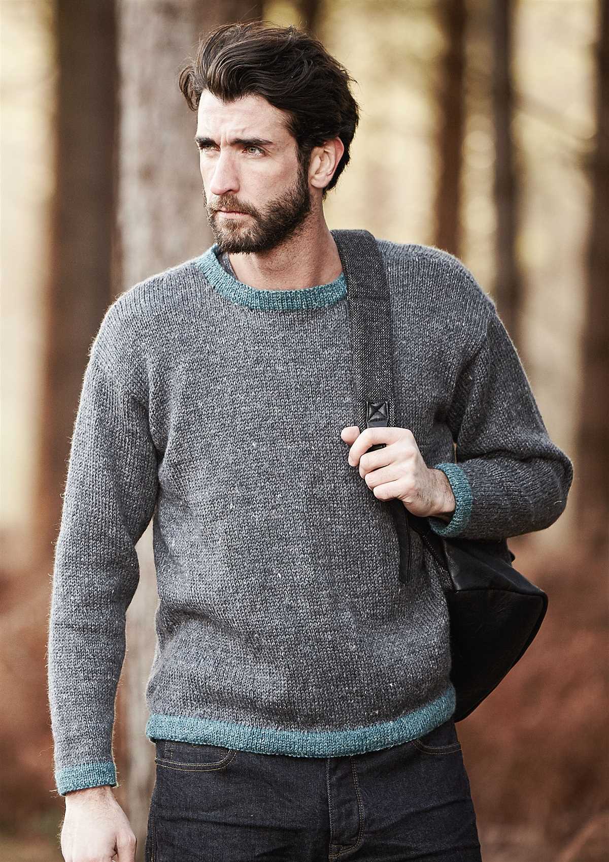 Men's v neck sweater knitting pattern free