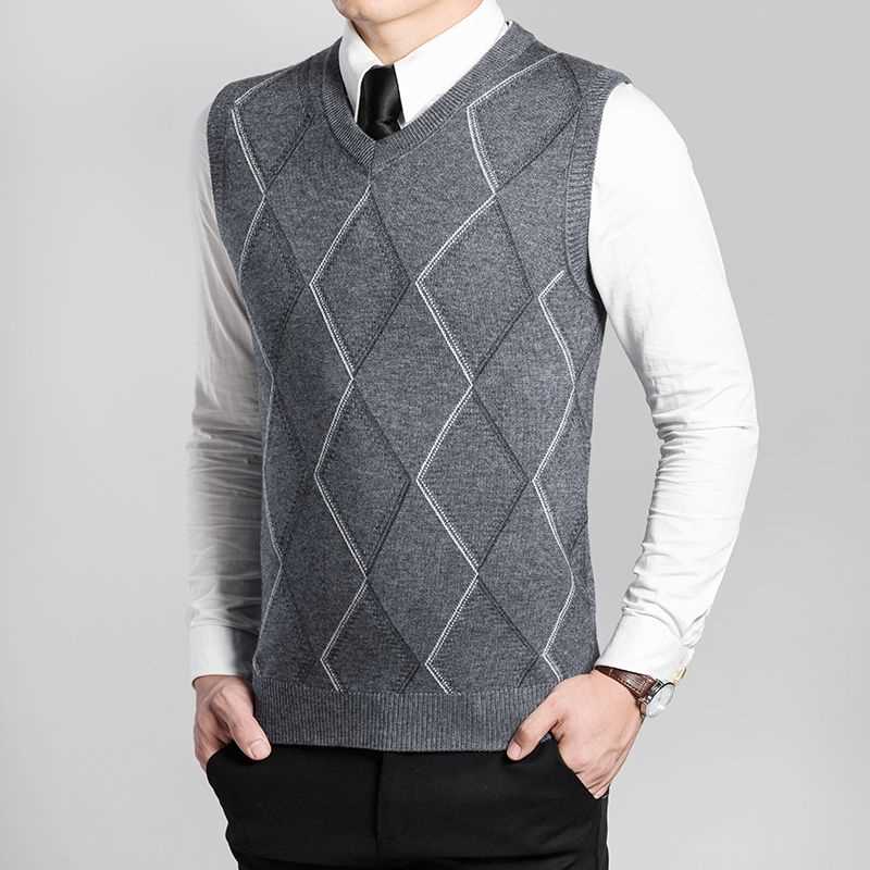 Mens argyle sweater knitting pattern