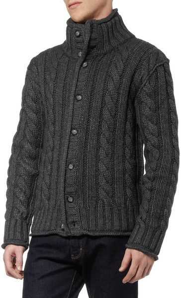 Mens cable knit cardigan pattern