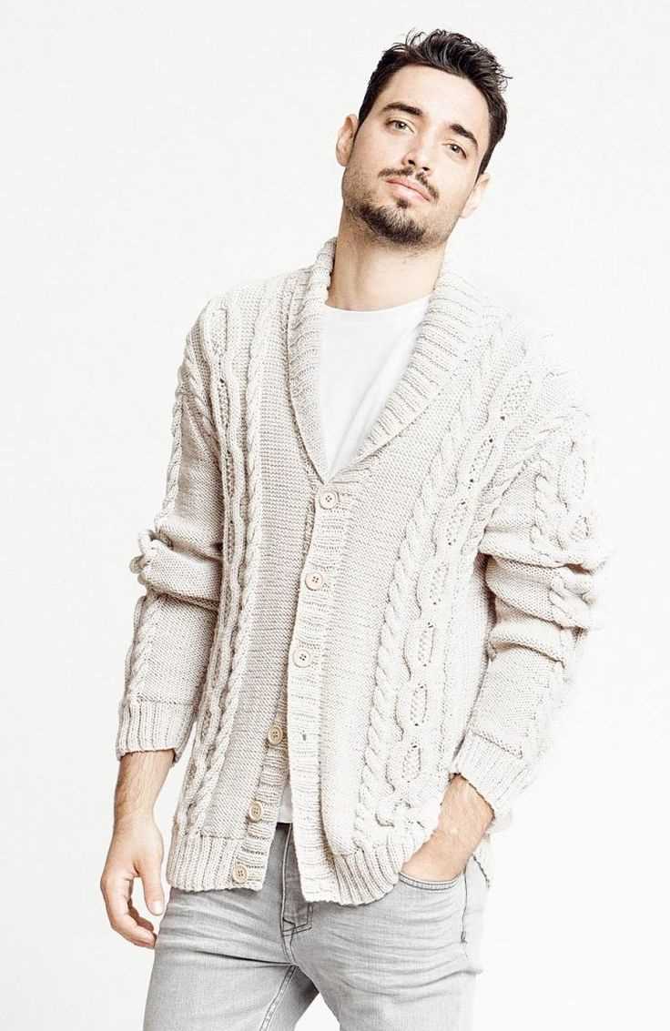 Mens cable knit cardigan pattern