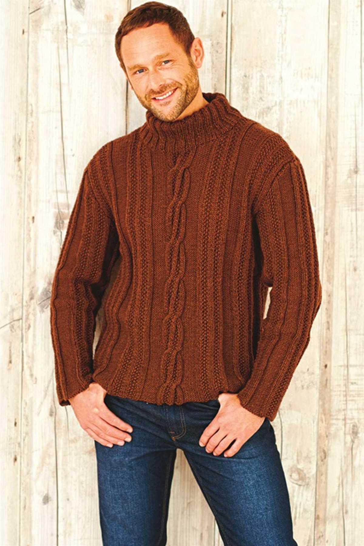 Mens cable knit jumper pattern