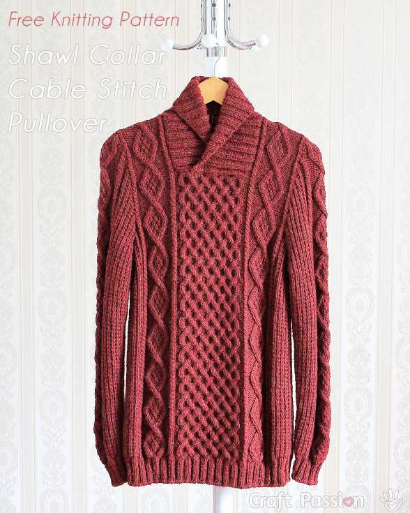 Mens cable knit jumper pattern