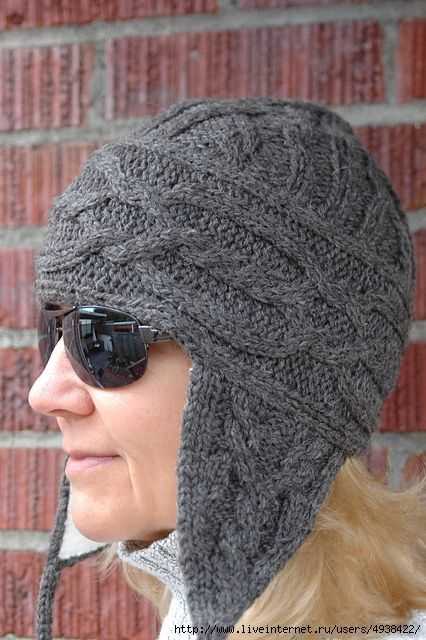 Mens earflap hat knitting pattern