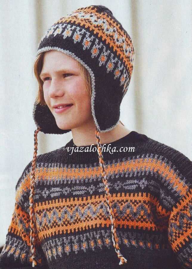 Mens earflap hat knitting pattern