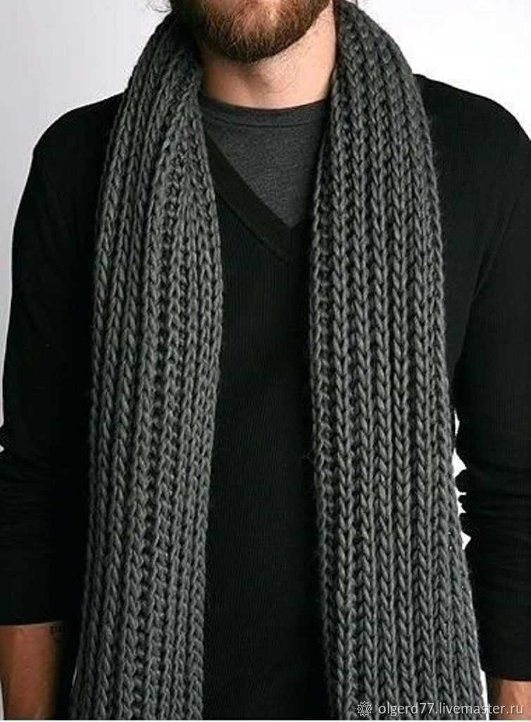 Mens knit scarf pattern easy