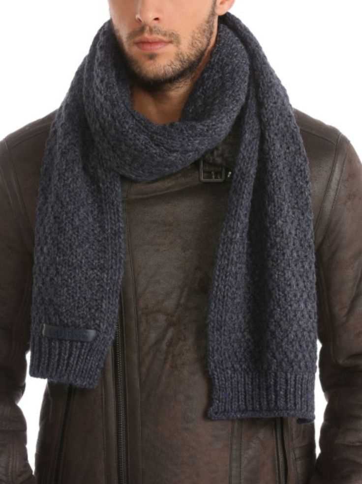 Mens knit scarf pattern