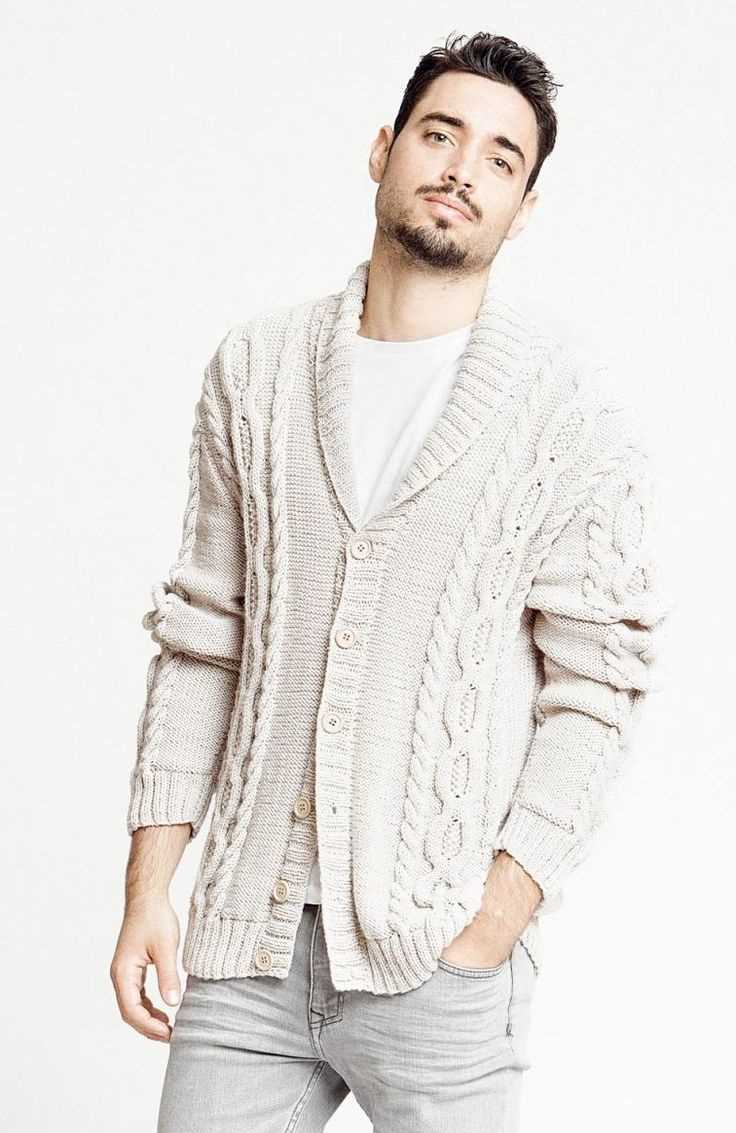 Mens shawl collar cardigan knitting pattern