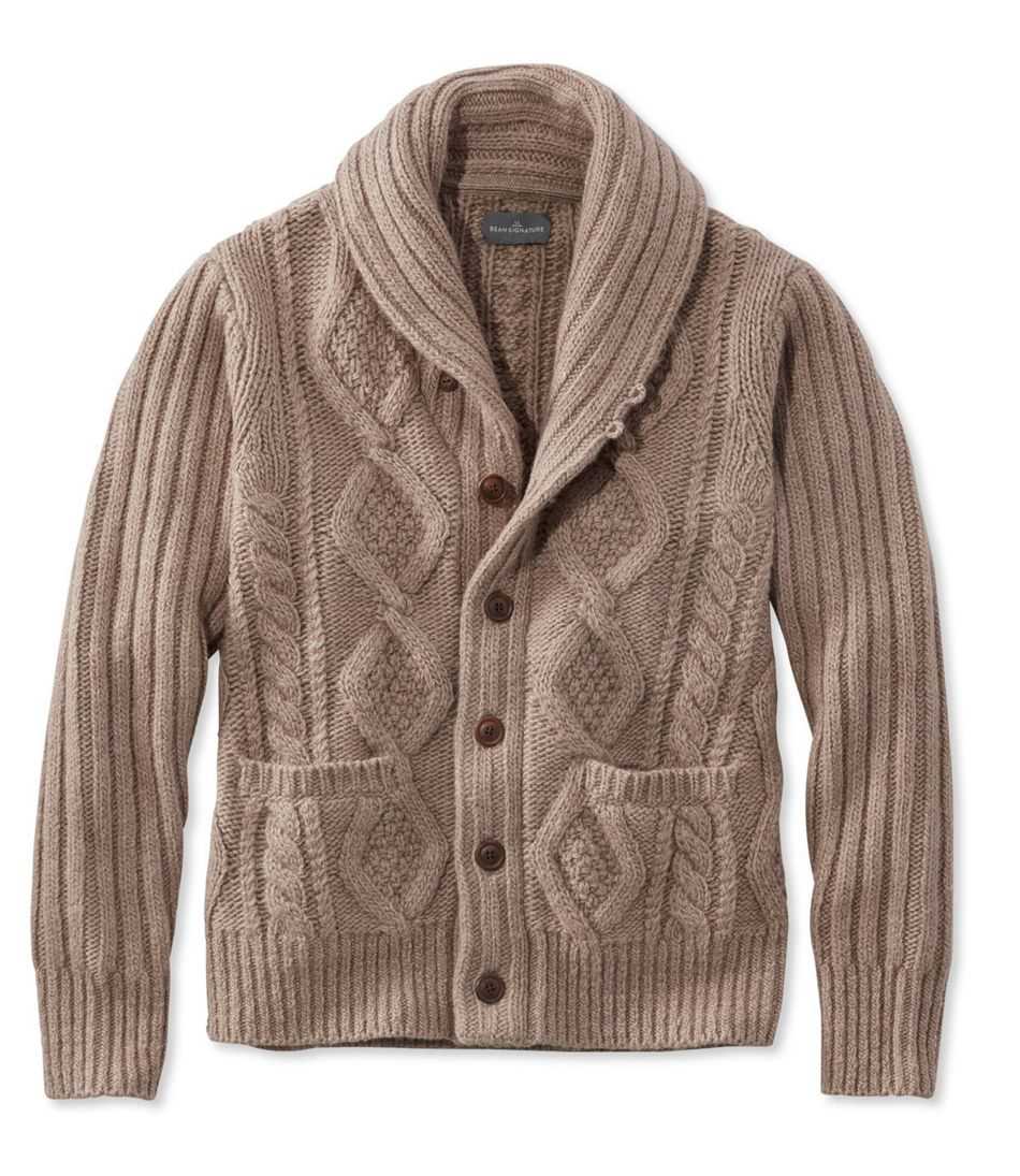 Mens shawl neck cardigan knitting pattern