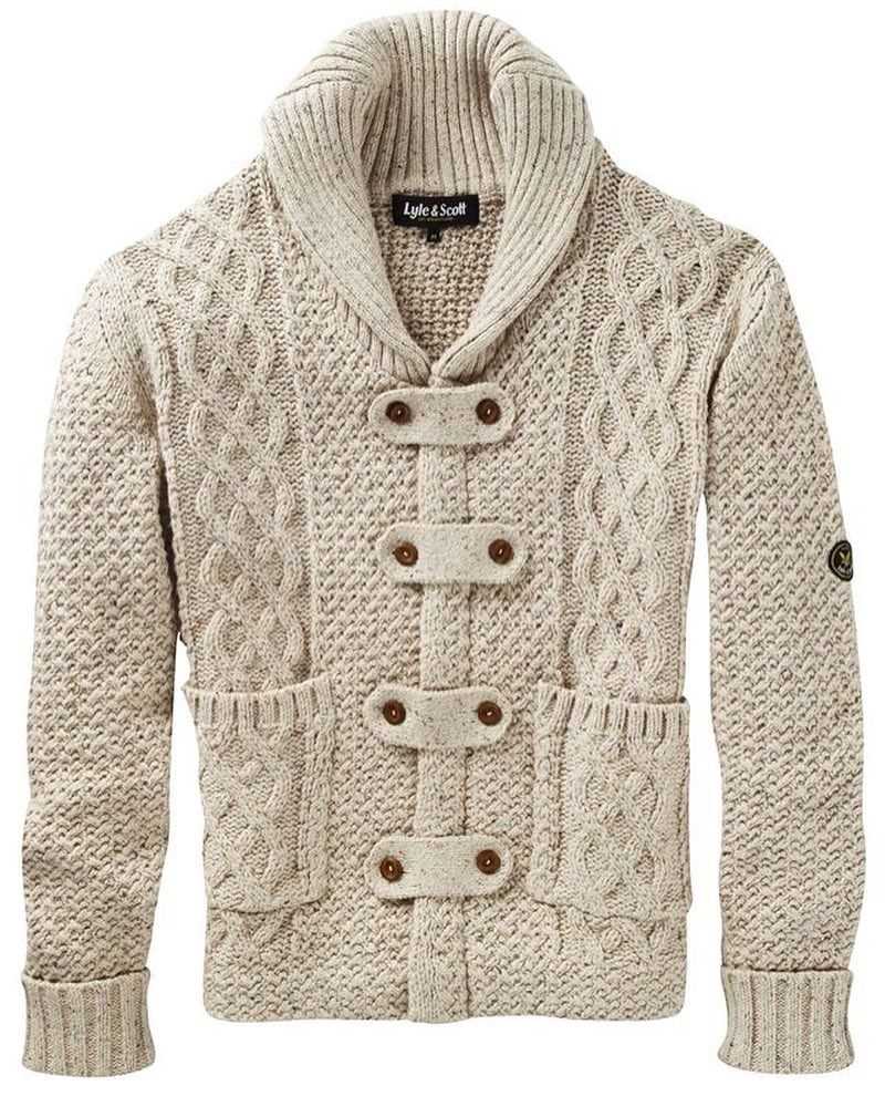 Mens shawl neck cardigan knitting pattern