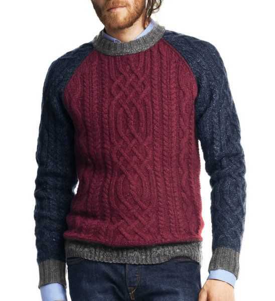 Mens cable knit jumper pattern