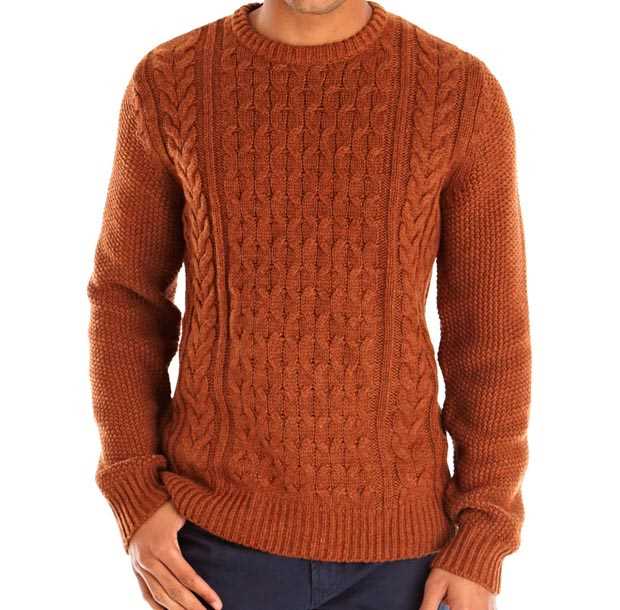 Mens cable knit jumper pattern