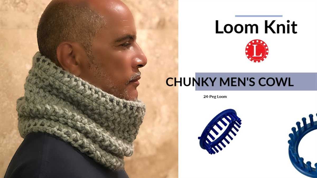 Mens cowl knit pattern