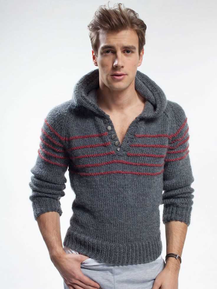 Mens striped sweater knitting pattern