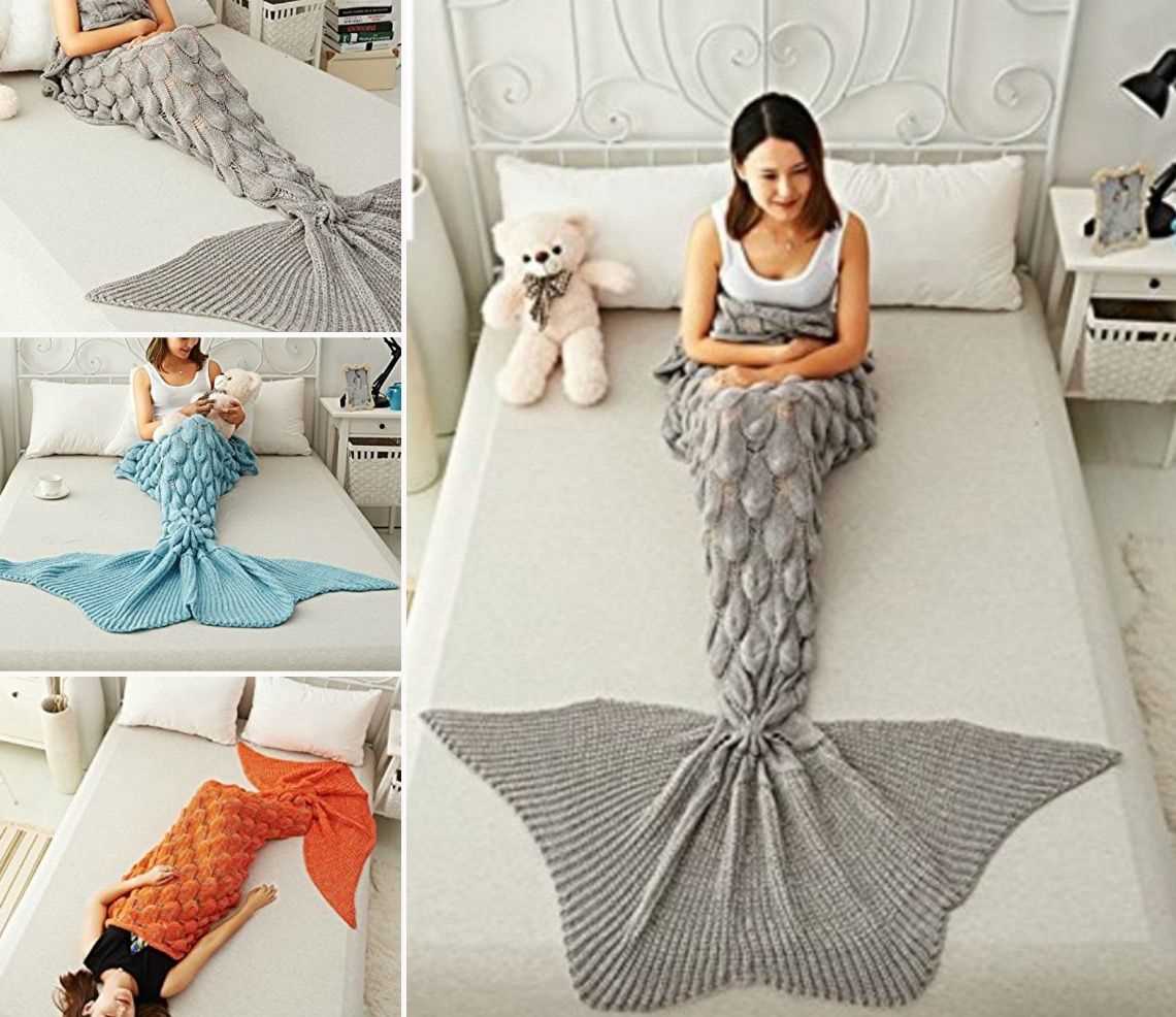 Mermaid blanket knitting pattern