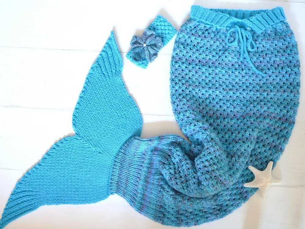 Mermaid blanket knitting pattern