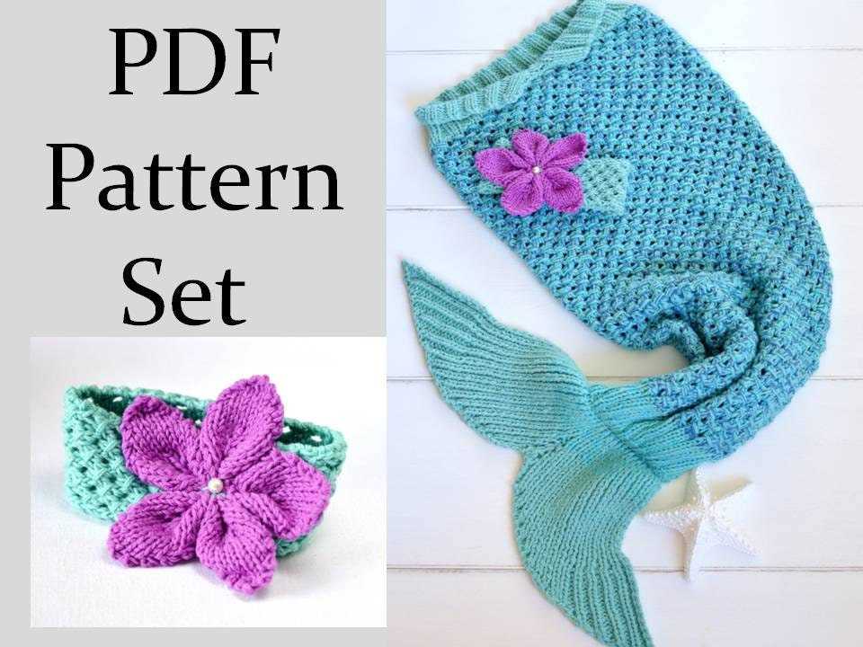 Mermaid blanket knitting pattern