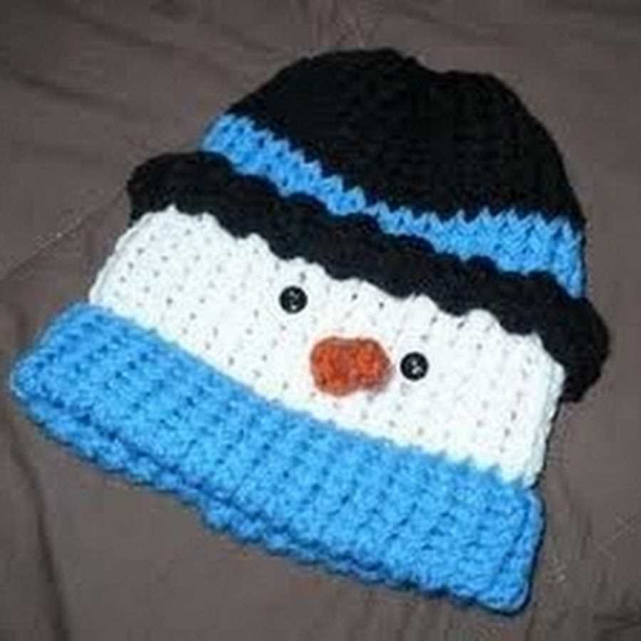 Free snowman hat knitting pattern