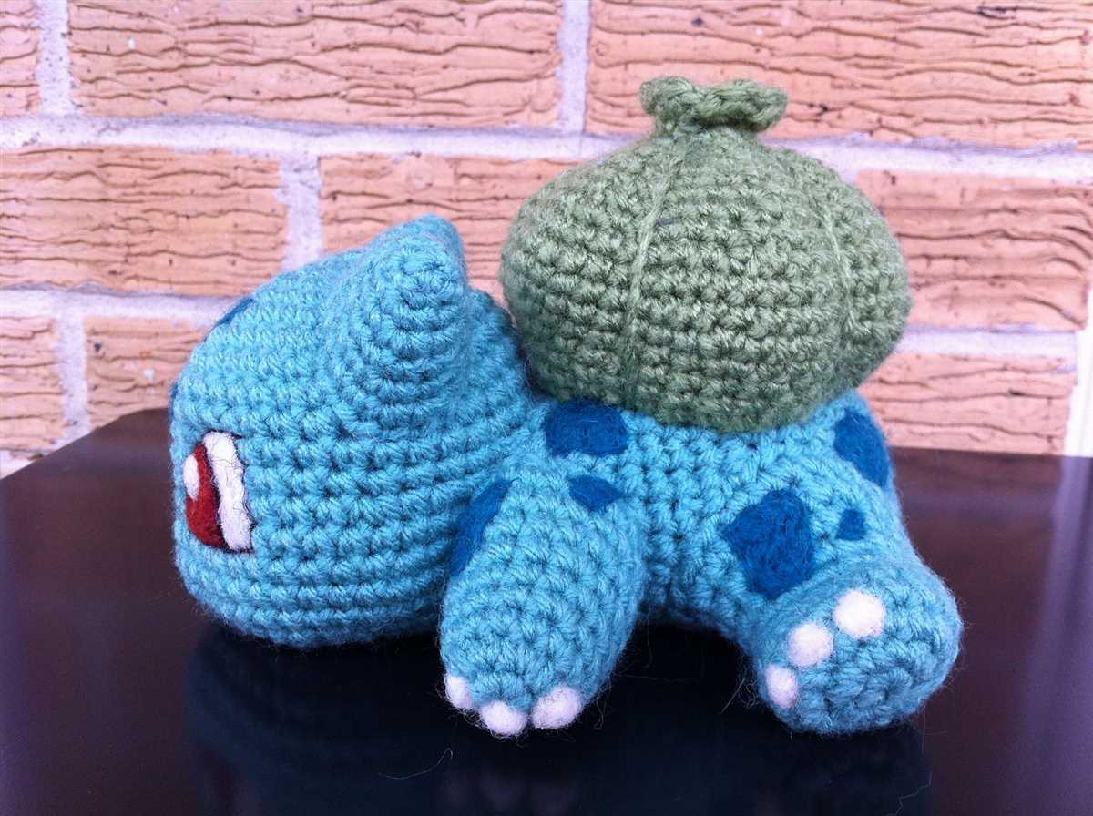 Bulbasaur knitting pattern