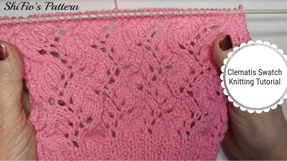 Knitting swatch patterns