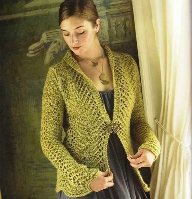 Free loopy cardigan knitting pattern