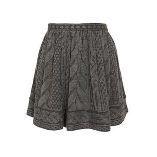 Mini skirt knitting pattern