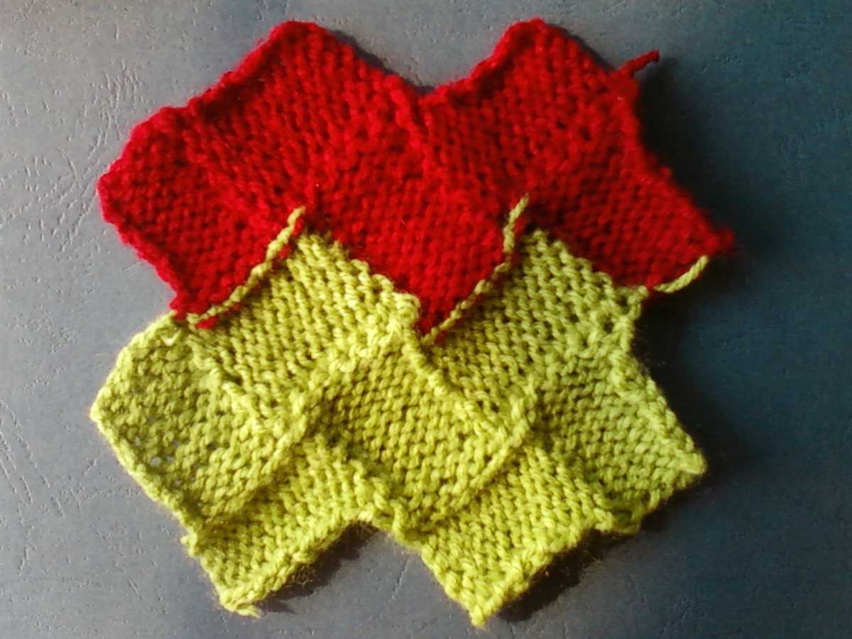 Mitered square knitting pattern