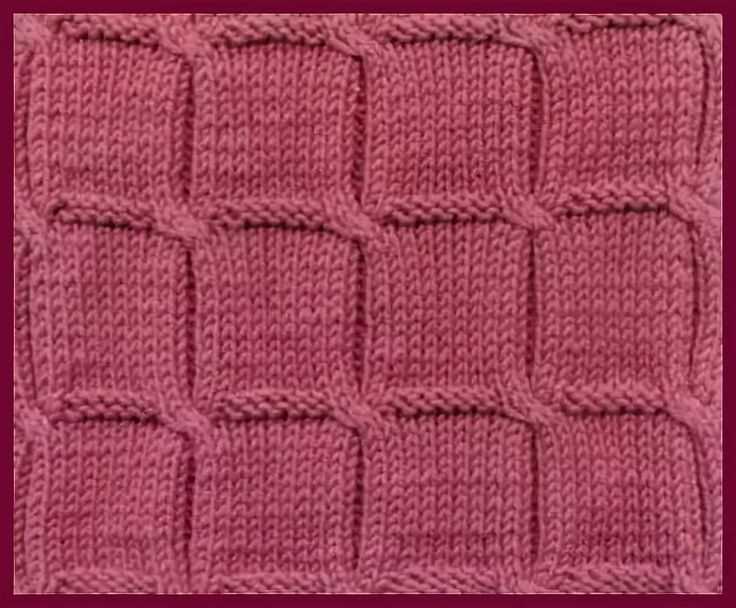 Parallelogram knitting pattern