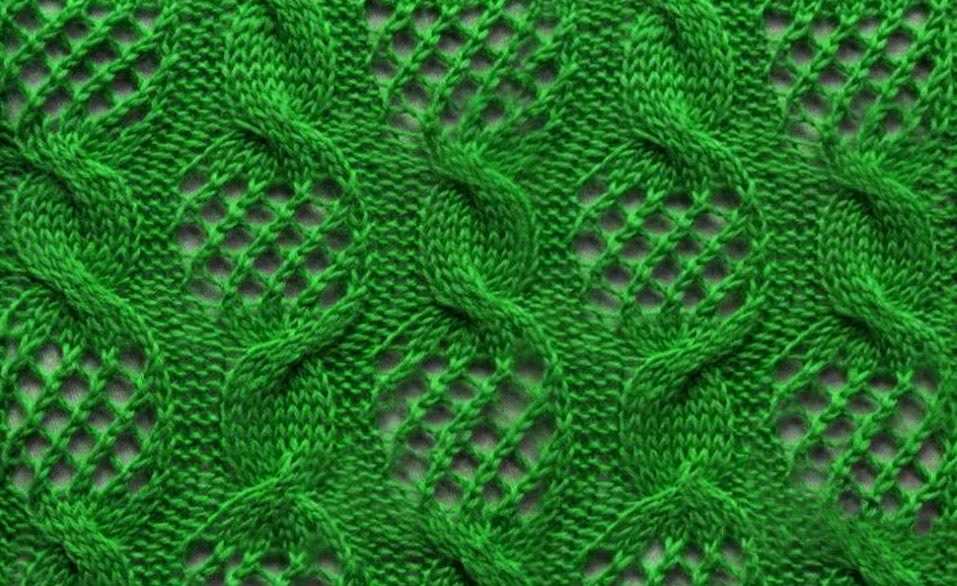 Knit net pattern