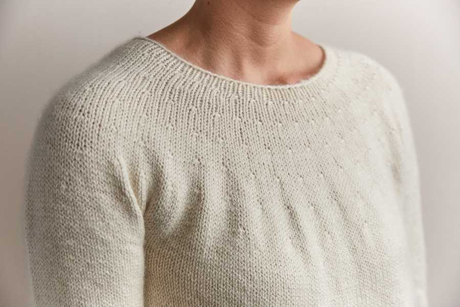 Top down pullover knitting pattern