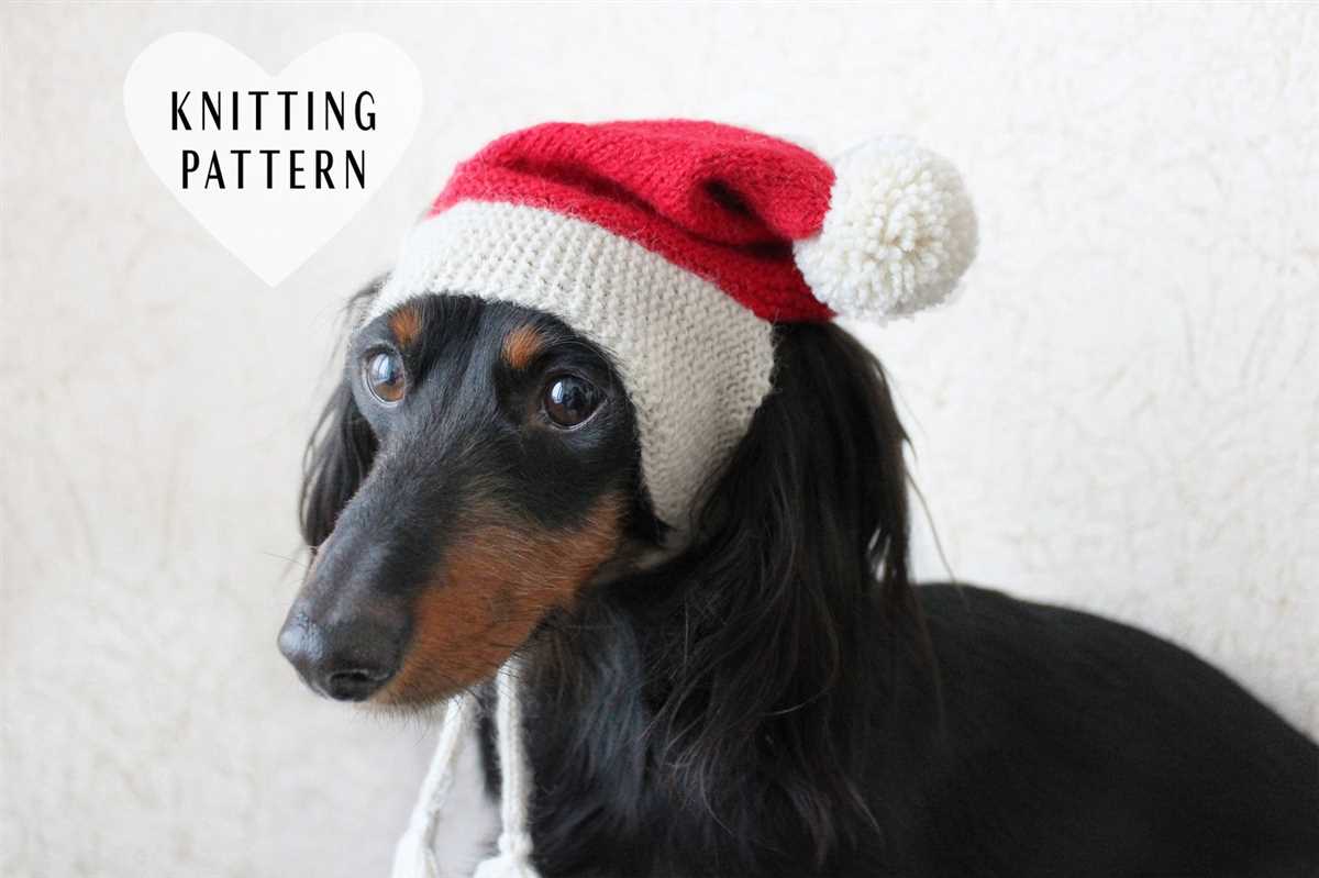 Knit dog hat with ear holes pattern free