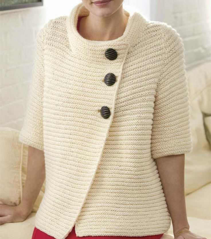 Minimalist cardigan knitting pattern