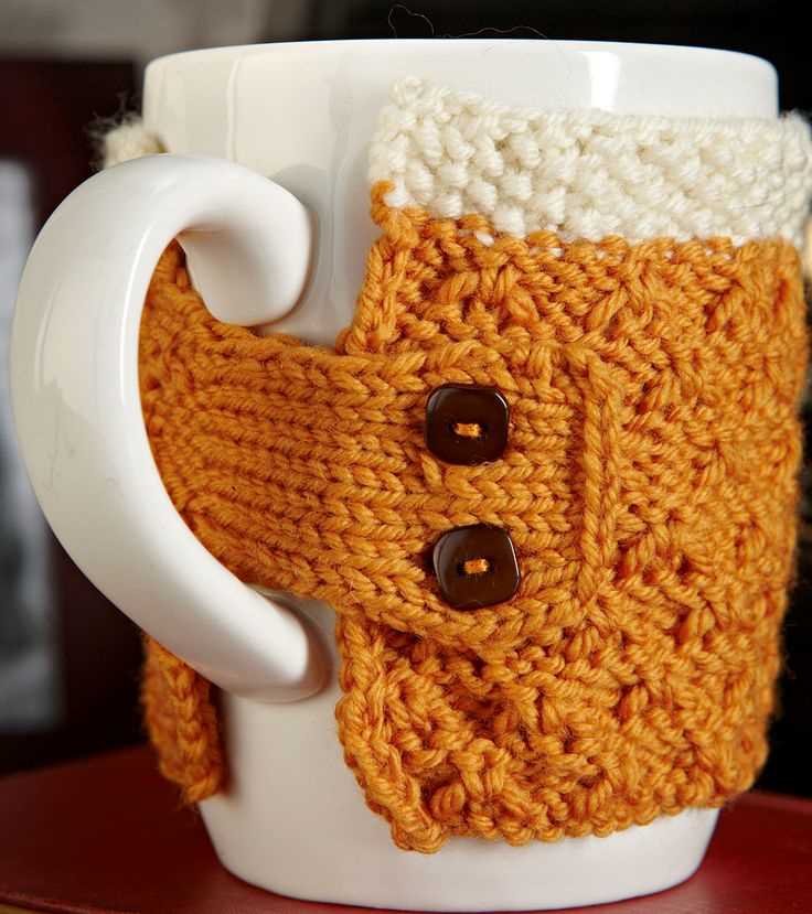 Mug cozy knitting pattern easy