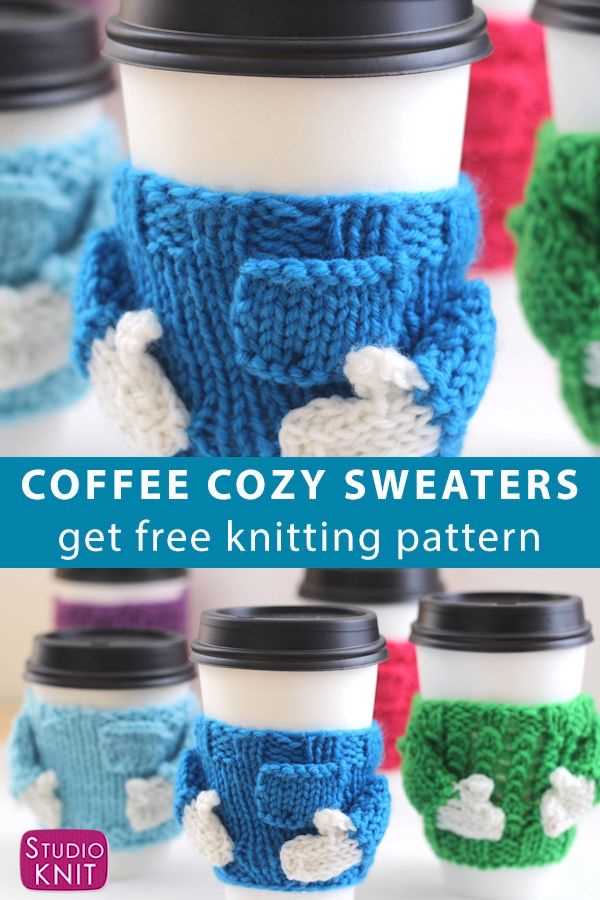 Mug cozy knitting pattern easy