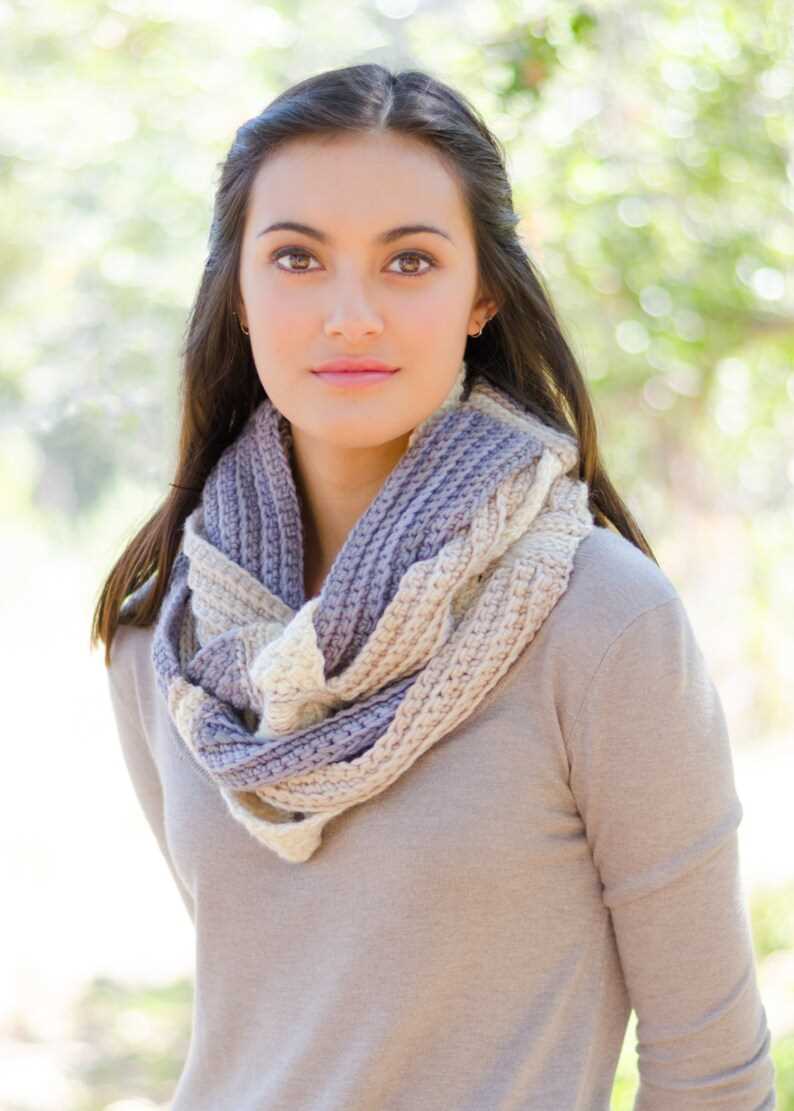 Challah infinity scarf knit pattern free