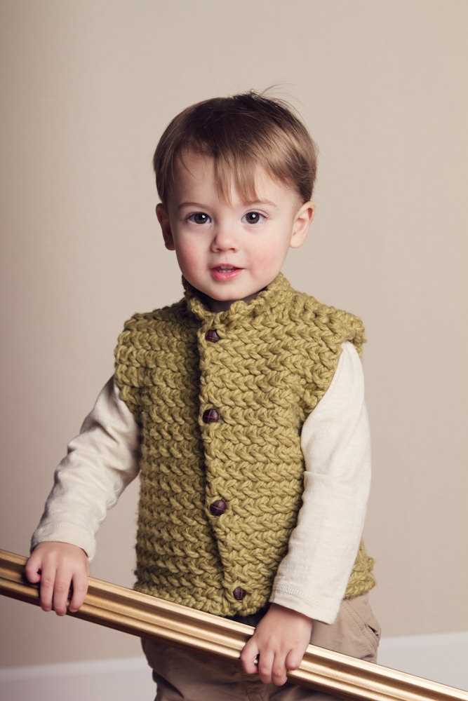 Child's vest pattern knitting