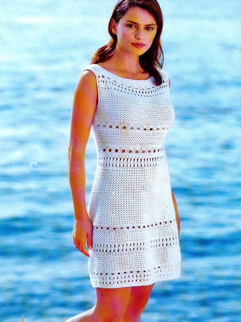 Knitted summer dress pattern