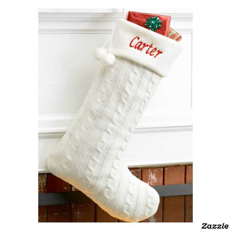 Loom knit christmas stocking pattern